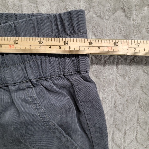 Athleta Jogger Pants Women Size 8 Benicia Capri Gray Drawstring Elastic Waist - Picture 6 of 11
